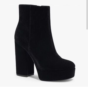Women's Black Platform Ankle Boots